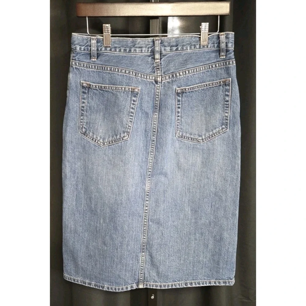 Gap 6 Denim Pencil Skirt Womens Blue‎ Midi Y2K Casual 14191700 02/SP02